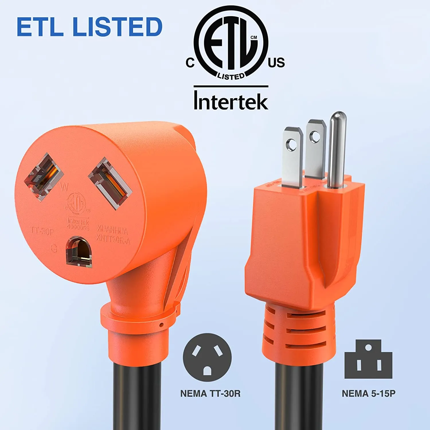15Amp to 30Amp RV Power Adapter Cord