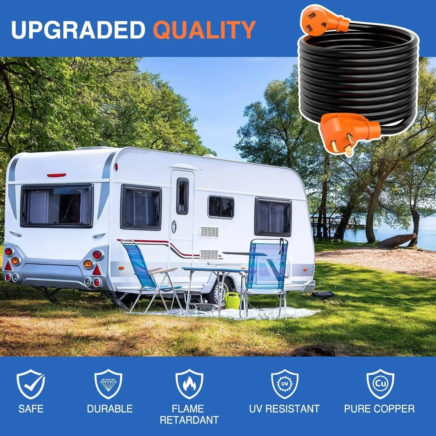 30Amp 25FT RV Extension Cord