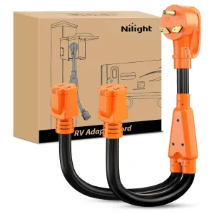 30Amp to Two 15Amp RV Y Splitter Adapter Cord