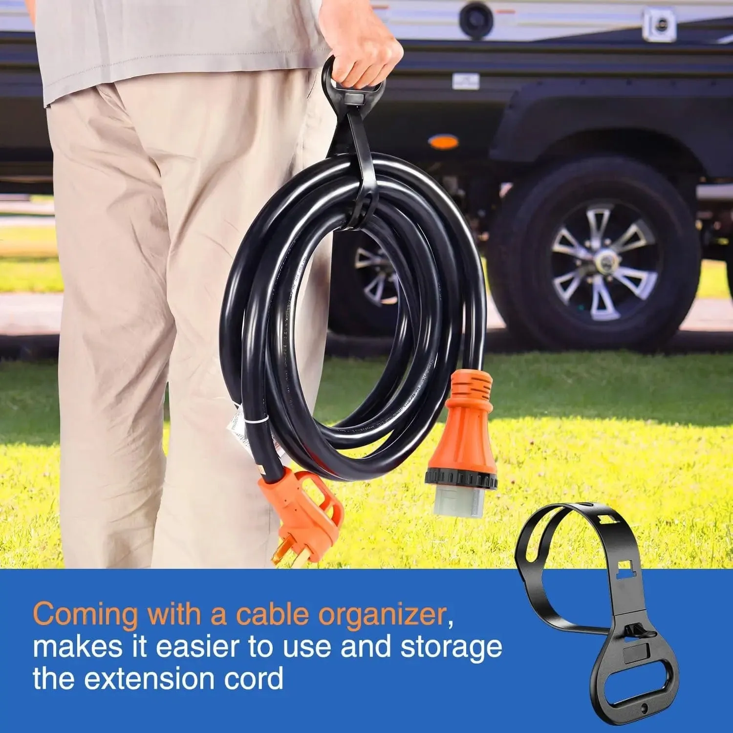 50AMP 50FT RV Locking Extension Cord
