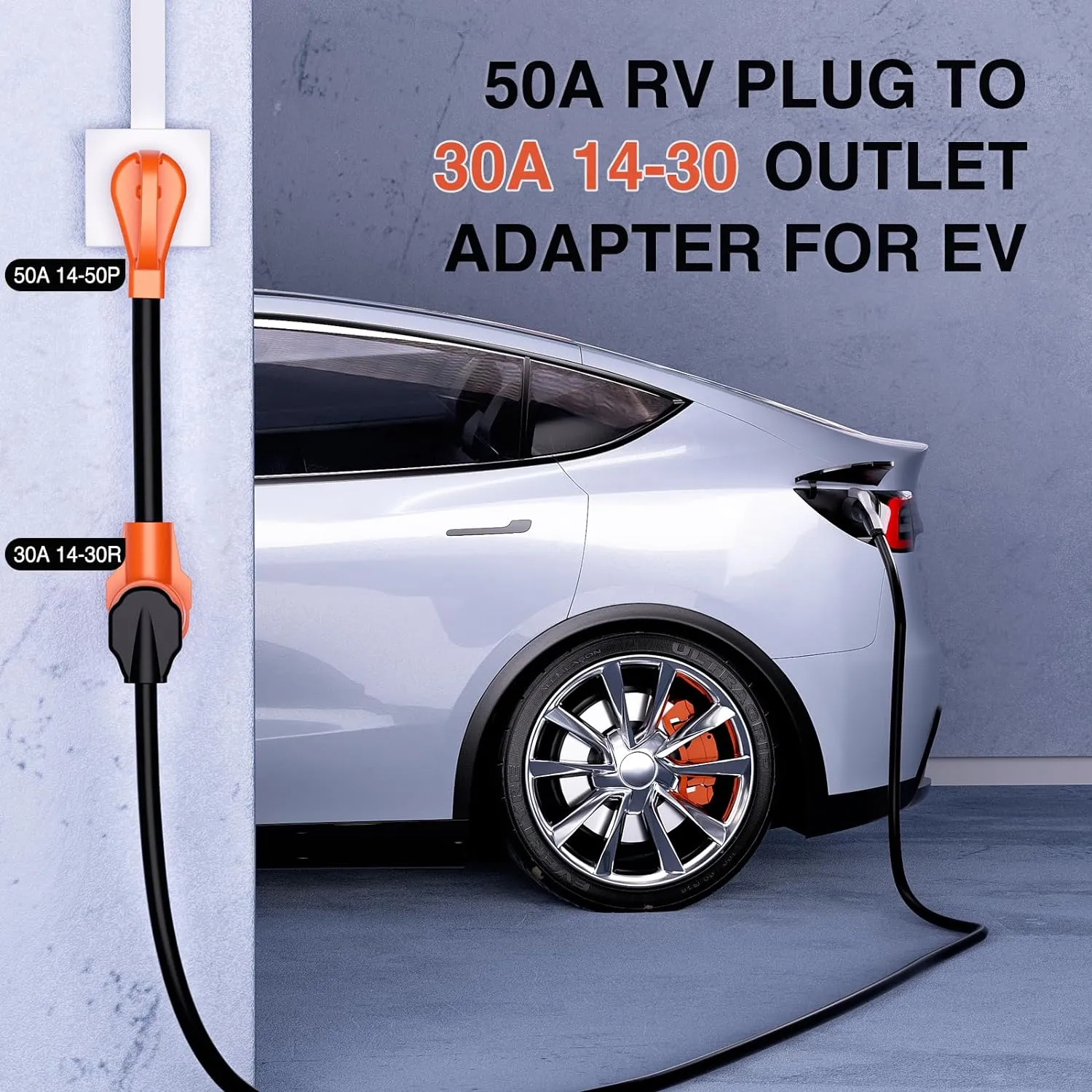 50AMP to 30AMP 4 Prong EV Charger Adapter Cord