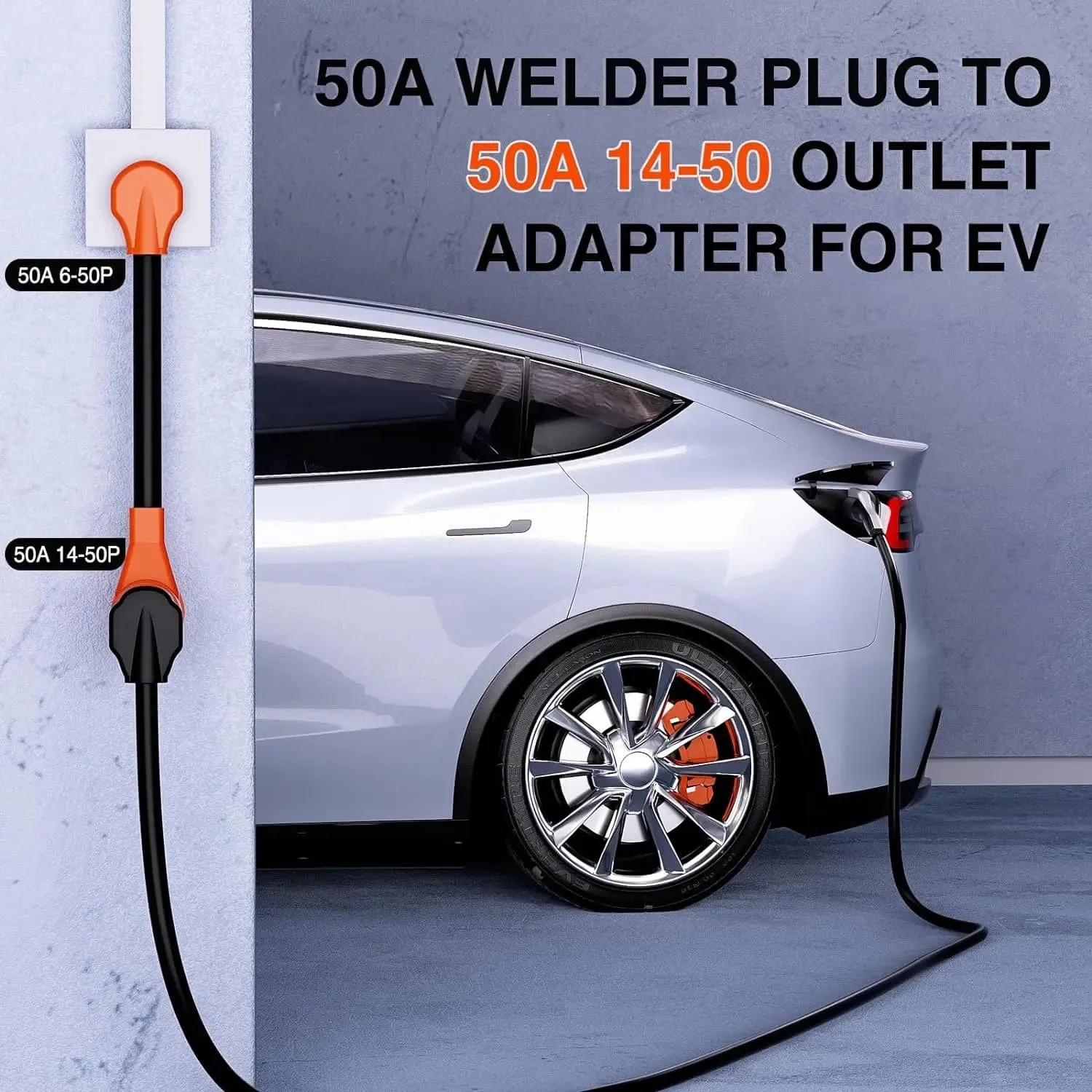 50AMP to 50AMP 3 Prong EV Charger Adapter Cord