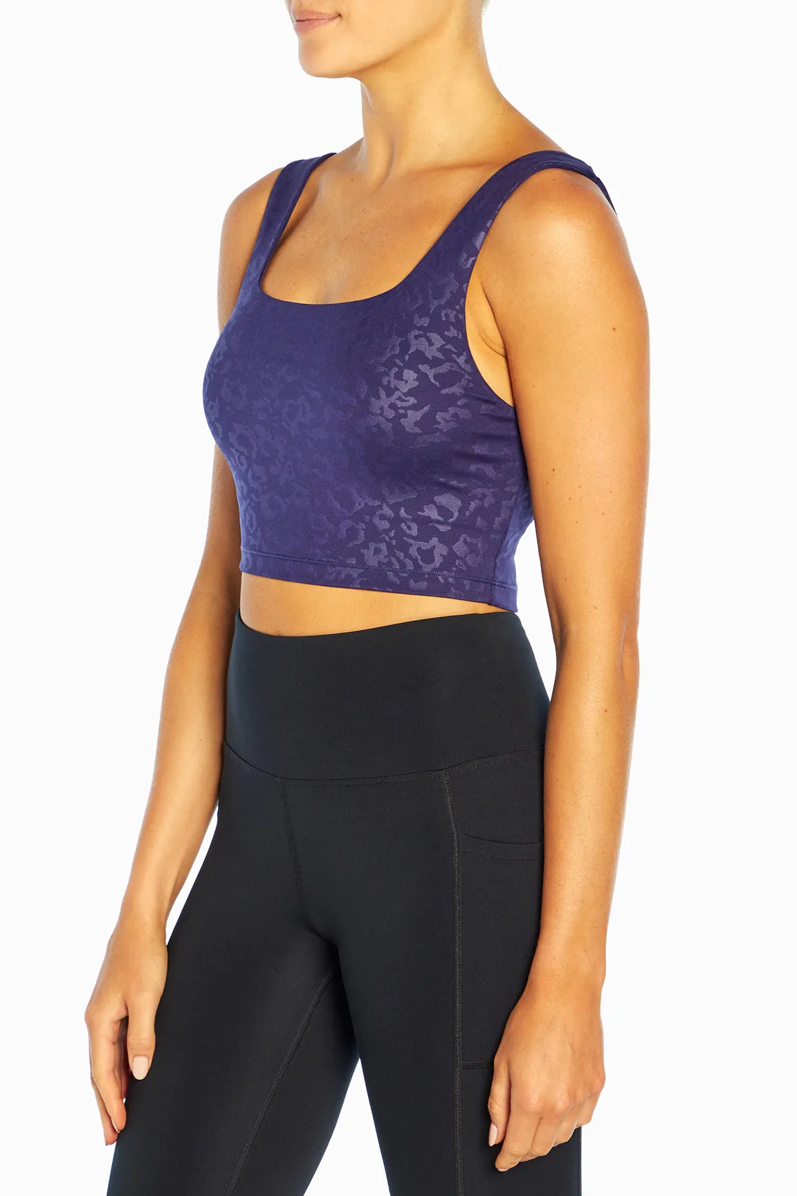 Embossed Lola Long Sports Bra