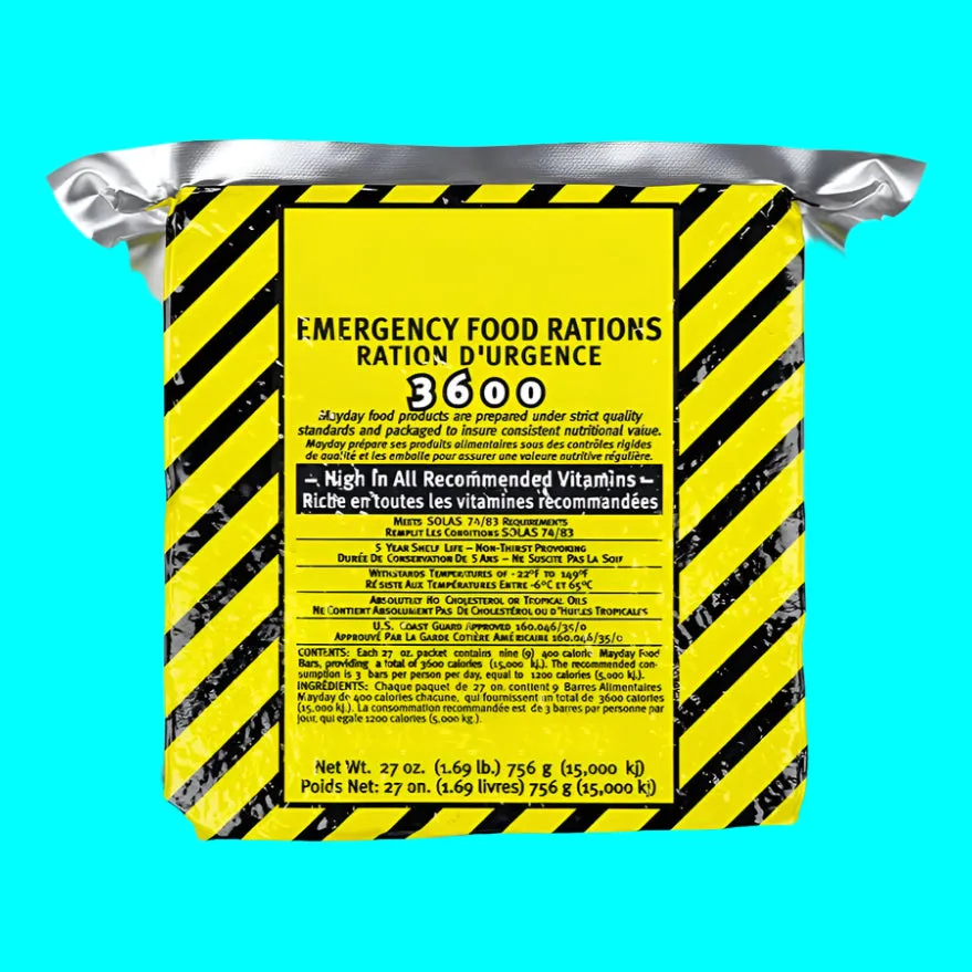 Emergency Food Ration, 3600 Calories