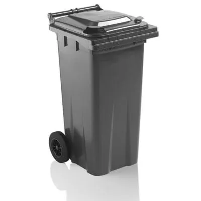 Fosse Yellow Wheelie Bin c/w Lid Lock 120L - All Colours