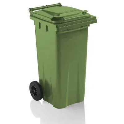 Fosse Yellow Wheelie Bin c/w Lid Lock 120L - All Colours