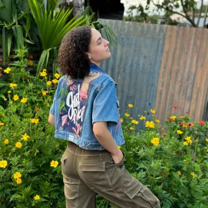 Handpainted Girl Power Jacket