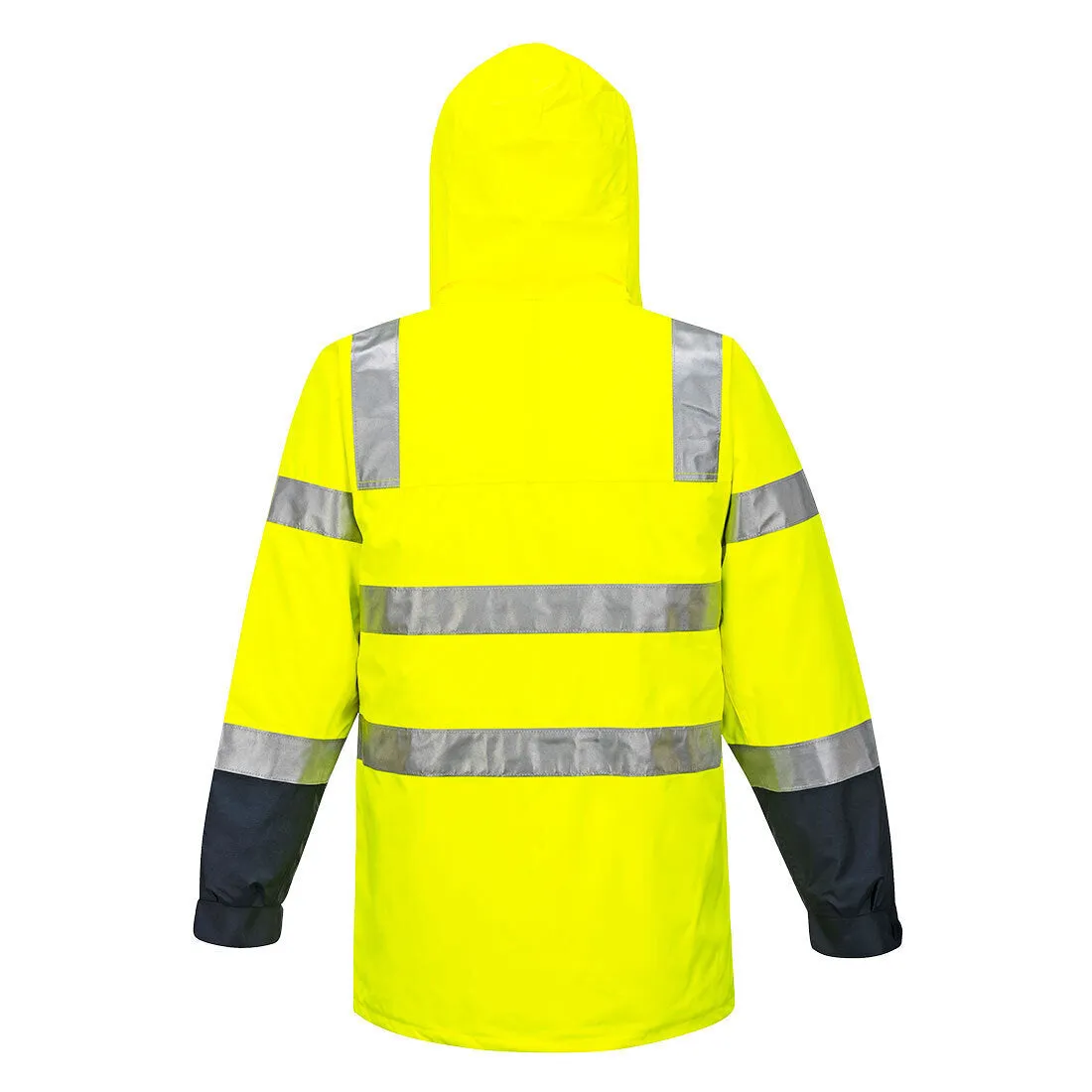 HUSKI Transit Hi Vis Waterproof Jacket Industrial Workwear Reflective UPF 50 