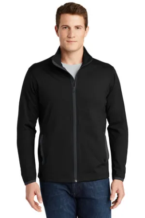 Sport-Tek® Men's ST853 Sport-Wick® Stretch Contrast Full-Zip Jacket - Lindner Logo
