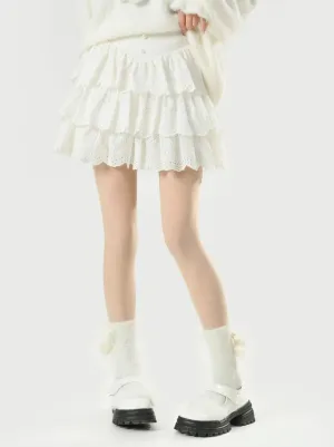 Sweet Layered Cake Skirt Lace