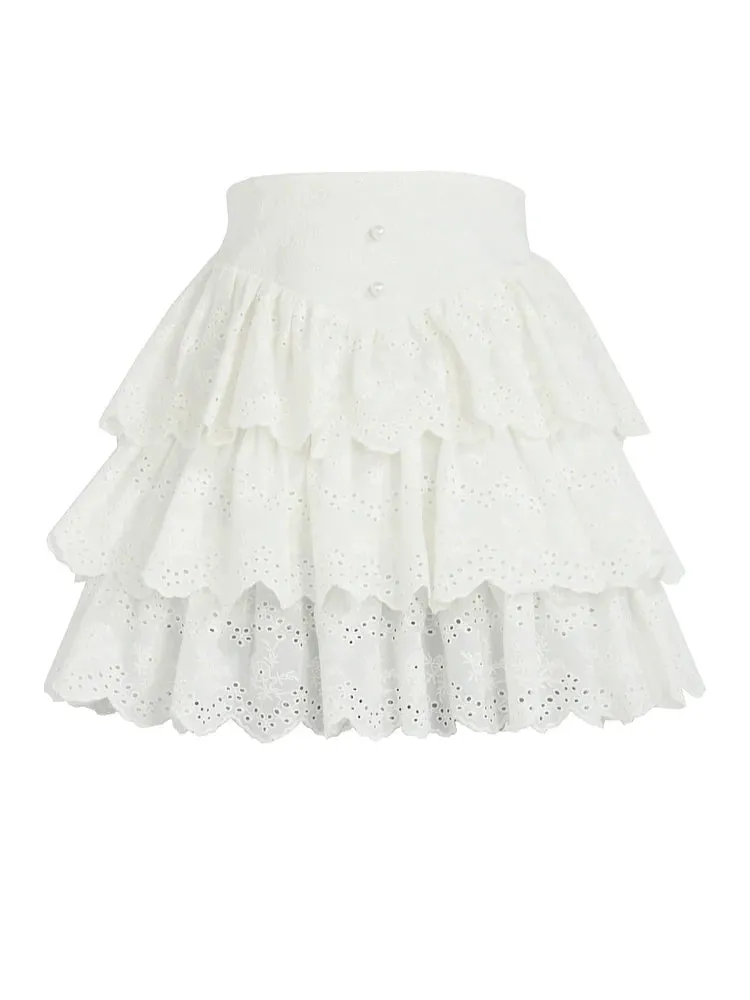 Sweet Layered Cake Skirt Lace