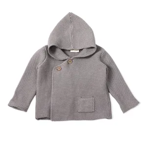 Viverano Organics Milan Pastel Hooded Sweater Knit Baby Jacket